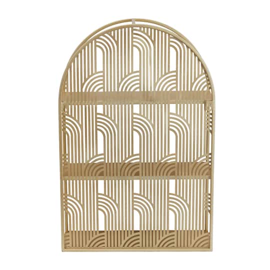 Gold Glam Wall Shelf, 16" x 6" x 24"